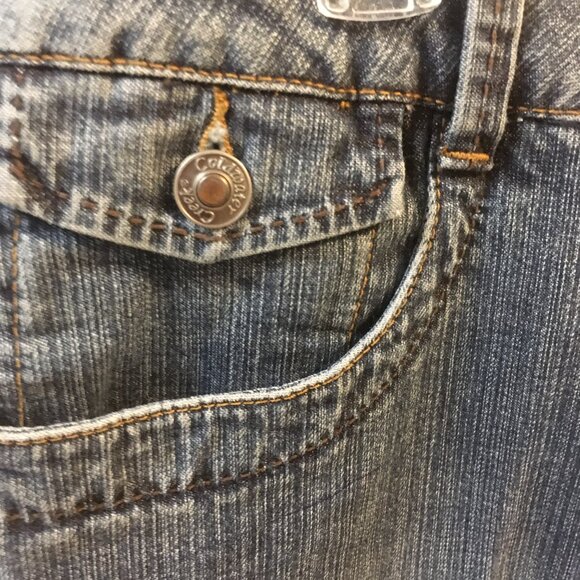 COLDWATER CREEK BLUE JEANS W/BLACK ROPE DESIGN ON SIDES. SZ. 14 - Picture 3 of 8
